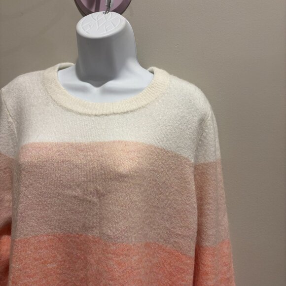 GAP light weight, multi-colored wide striped pullover sweater, Large - Picture 4 of 5